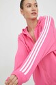 Хлопковая кофта adidas розовый IC9952