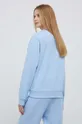 Bombažen pulover Lacoste x Netflix modra