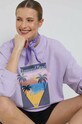 Суичър Roxy ERJFT04692 виолетов SS23