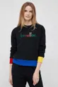 črna Bombažen pulover United Colors of Benetton