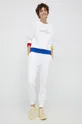 Βαμβακερή μπλούζα United Colors of Benetton λευκό
