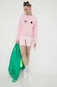 Βαμβακερή μπλούζα Chiara Ferragni Eye Star ροζ