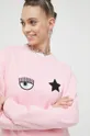 roza Bombažen pulover Chiara Ferragni Eye Star
