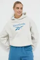 γκρί Βαμβακερή μπλούζα Reebok Classic Archive Big Logo