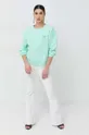 Βαμβακερή μπλούζα Pinko πράσινο