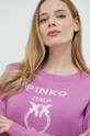 Pinko sweter wełniany fioletowy 100414.Y7Z4
