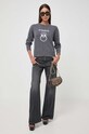 Pinko sweter wełniany 100414.Y7Z4 szary AA00