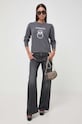 Pinko sweter wełniany 100414.Y7Z4 szary AA00