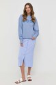 BOSS bluza bawełniana 50490967 niebieski SS23