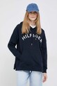 Βαμβακερή μπλούζα Tommy Hilfiger σκούρο μπλε WW0WW37797.PPYX