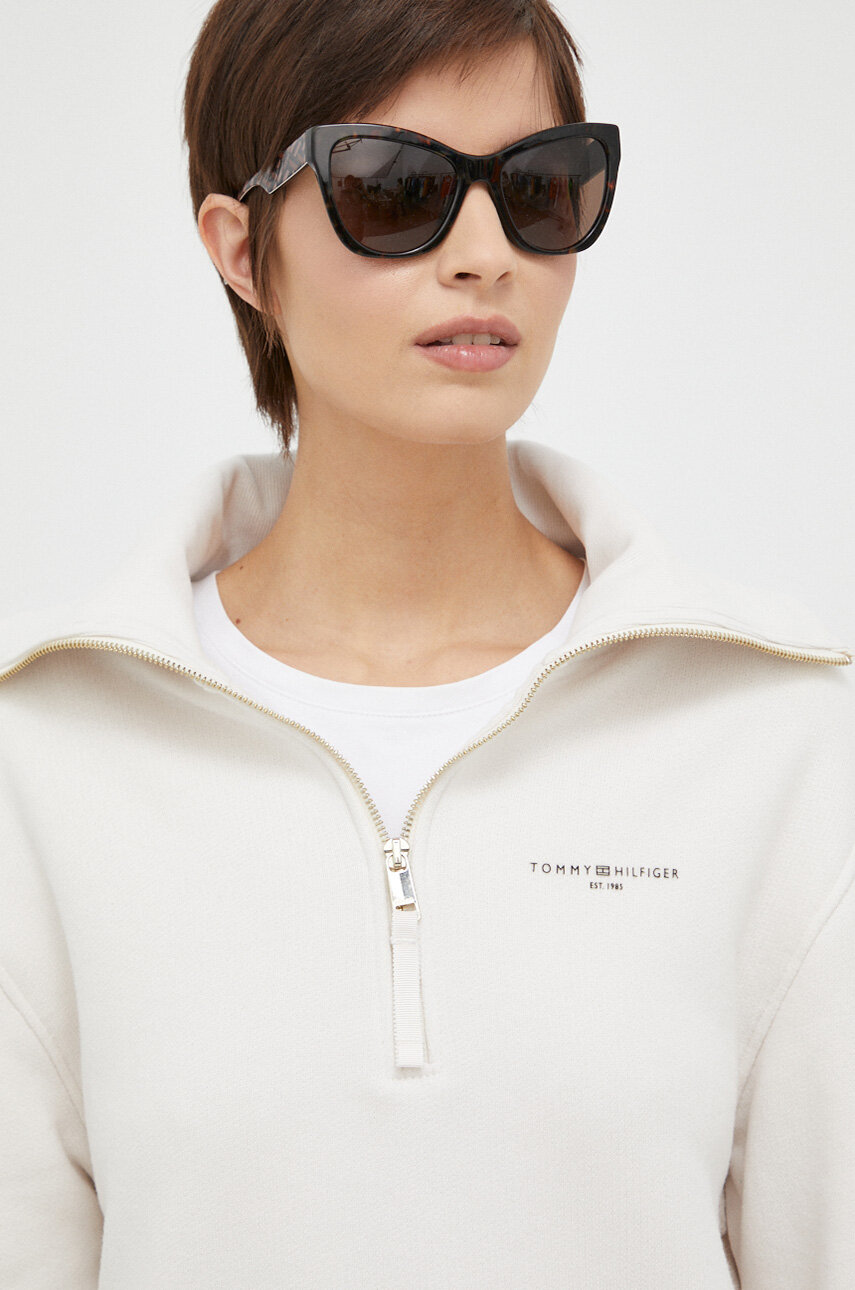 smetanová Mikina Tommy Hilfiger