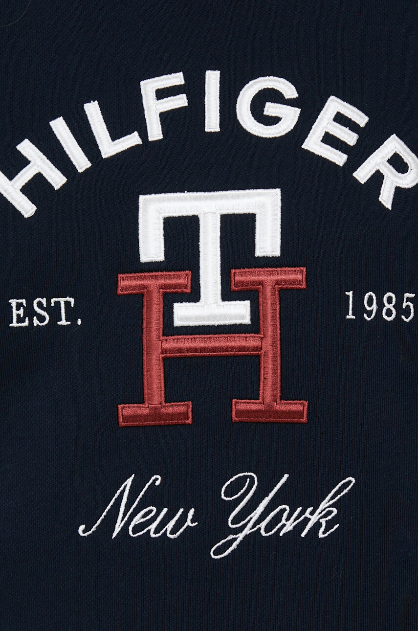 Βαμβακερή μπλούζα Tommy Hilfiger WW0WW39188.PPYX σκούρο μπλε