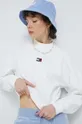 λευκό Βαμβακερή μπλούζα Tommy Jeans Γυναικεία