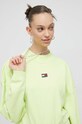 Tommy Jeans bluza bawełniana zielony DW0DW15415.PPYX