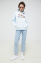 Tommy Jeans bluza bawełniana DW0DW15434.PPYX niebieski SS23