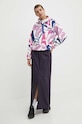 Športová mikina Columbia Helvetia Cropped 2014561 ružová SS24
