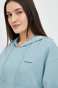 Хлопковая кофта Columbia с капюшоном голубой 2037391