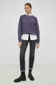 Bavlnená mikina G-Star D22728.D277 fialová SS23