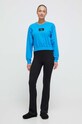 Calvin Klein Underwear bluză pijama 000QS6942E.PPYX albastru AW23
