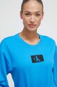 Calvin Klein Underwear bluză pijama albastru 000QS6942E.PPYX