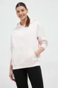 ροζ Βαμβακερή μπλούζα New Balance Γυναικεία