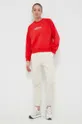 New Balance bluza bawełniana czerwony