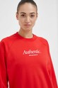 Bavlnená mikina New Balance červená WT31557TRD