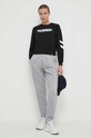 Hummel hanorac de bumbac 219476. negru SS24