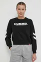μαύρο Βαμβακερή μπλούζα Hummel