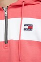 Pamučna dukserica Tommy Jeans DW0DW16290.PPYX roza