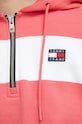 Tommy Jeans hanorac de bumbac DW0DW16290.PPYX roz