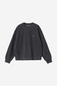 Carhartt WIP cotton sweatshirt Carhartt WIP W' Tacoma Sweat I031384 BLACK black I031384