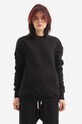 Bavlnená mikina Rick Owens jednofarebný čierna DS01B7231.F.BLACK
