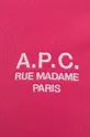 ροζ Βαμβακερή μπλούζα A.P.C. Sweat Skye