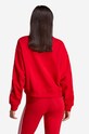 Clothing adidas Originals cotton sweatshirt 3-Stripes Cropped Sweatshirt IB7395 red