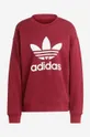 red adidas Originals cotton sweatshirt Trefoil Crew Sweatshirt