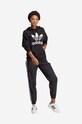Bavlnená mikina adidas Originals Trefoil Hoodie IB7432 čierna SS23