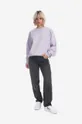adidas Originals cotton sweatshirt violet