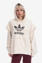 beżowy adidas Originals bluza bawełniana Damski