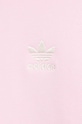 Βαμβακερή μπλούζα adidas Originals ροζ IK7868