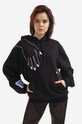 MCQ hanorac de bumbac imprimeu negru 624727RST861000