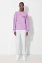 Aries cotton sweatshirt violet
