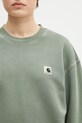 Bavlněná mikina Carhartt WIP W' Nelson Sweatshirt zelená I029537.1YFGD