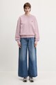 Carhartt WIP cotton sweatshirt W' Nelson Sweatshirt pink I029537.2P8GD