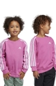 fioletowy adidas bluza dziecięca LK 3S FL Dziewczęcy