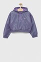 adidas bluza dziecięca G D WV HD HLFZP z kapturem fioletowy HR5811