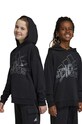 adidas bluza bawełniana dziecięca nadruk czarny HR5826