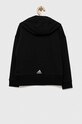Dziewczynka adidas bluza bawełniana dziecięca HR5826 czarny