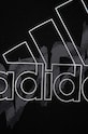 Dětská bavlněná mikina adidas černá HR5826