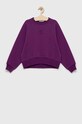 Calvin Klein Jeans bluza dziecięca z elastanem fioletowy IG0IG02004.PPYX